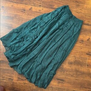 Elegant Green Maxi Skirt